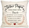 Bommex Du mutiger bist als du glaubst Kissenbezüge für Papa Vater von Tochter Sohn inspirierendes Geschenk für den Lieber Papa Geburtstag Vatertag (Papa-1)