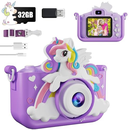 Camara Fotos Infantil, Electight Camara Fotos Infantil Instantanea, 1080P HD Camara Fotos Infantil con Pantalla de 2.0 y Tarjeta de 32 GB, Navidad, Cumpleaños, para Niños Niñas de 3-12 Años