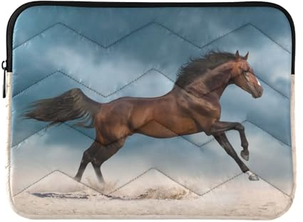Laptop-Schutzhülle mit Tiermotiv, Pferd, Laptoptasche, Notebook-Tragetasche, Schutzhülle für 13 bis 14 Zoll Laptops