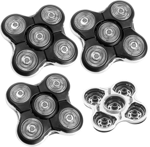 Remington Glatzen Rasierer, Rasierer Ersatzköpfe Kompatibel mit Remington, 5 Dual Track Scherköpfe, Balder Pro Head Razor XR1500, XR1501 und RX5, Schwimmende Ersatzrasiererköpfe für Männer mit Glatze