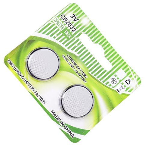 Pilas de monedas 2032 de alta energía, celdas de litio de 3 V para dispositivos electrónicos y médicos, 5 mm de grosor, 20 mm de diámetro