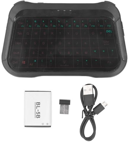 Wireless Keyboard Touchpad Combo ABS RGB Backlight Touch Keyboard for Projector Laptop TV Box