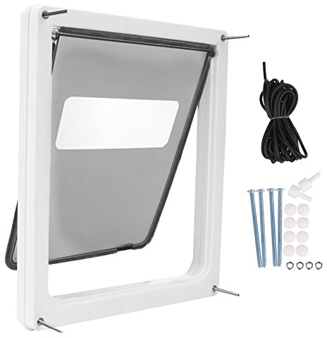 Trappe de porte pour animal Befied, grande taille, cadre télescopique, double entrée bidirectionnelle pour chien ou animal de compagnie