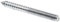 prime-line 9049986 Stockschraube, 5/16 in-18 X 3 in, Stahl, 10 Stück