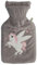 Premium Wärmflasche Einhorn 1 Liter mit hochwertigem weichem Fleece Bezug eingesticktem Einhorn, Klettverschluss und extra Fütterung, BS1970:2012 zertifiziert, TÜV Rheinland getestet
