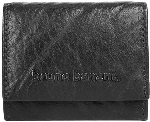 Bruno Banani Geldbörse Echt Leder schwarz Unisex - Erwachsene, Damen, Herren - 019117