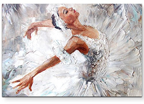 Paul Sinus Art Leinwandbilder | Bilder Leinwand 120x80cm tanzende Ballerina