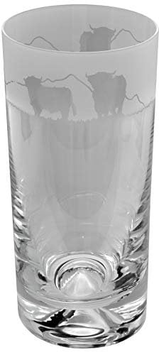 Animo Glass Highland Cow Highball Tumbler