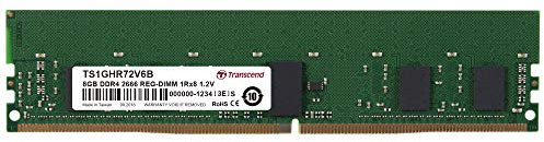 Memoria RAM 8 GB DDR4 2666MHZ 1RX8 1GX8 REG-DIM TRASCEND