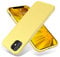OTOFLY Compatible with iPhone 11 Case,ultra slim fit iPhone case liquid silicone gel cover with full body protection anti-scratch shockproof case,Yellow