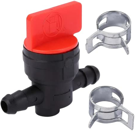 Universal Benzinhahn für Roller Mofa Moped 8mm Benzin Schlauch 1/4 ID-Rohr Ventil Schalter mit 6mm Rohr Schlauch Honda Yamaha Quad ATV Scooter