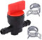Universal Benzinhahn für Roller Mofa Moped 8mm Benzin Schlauch 1/4 ID-Rohr Ventil Schalter mit 6mm Rohr Schlauch Honda Yamaha Quad ATV Scooter