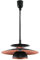 Black & Copper Metal Rise & Fall Vintage Retro Pendant Ceiling Light | 430mm Diameter | 1 x ES E27 Lamp Bulb Required (Not Included) | Ideal for Above Dining Table - Breakfast Bar