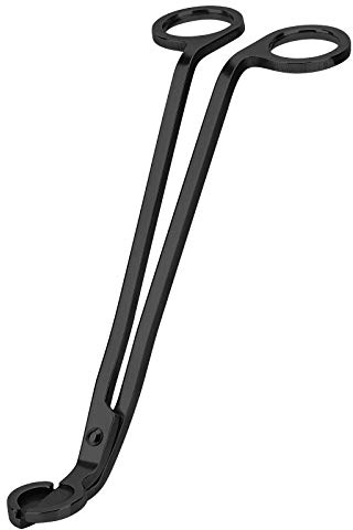 CHEFBEE Coupe-mèche de bougie en acier inoxydable poli, ciseaux, pénètre profondément dans les bougies pour couper le cordon épuisé, permet de brûler plus proprement et empêche l'accumulation de suie