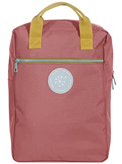 Kindsgut Kinderrucksack, Rucksack für große Kinder und Erwachsene mit großem und kleinen Fach, schlichtes Design, Maxi Altrosa