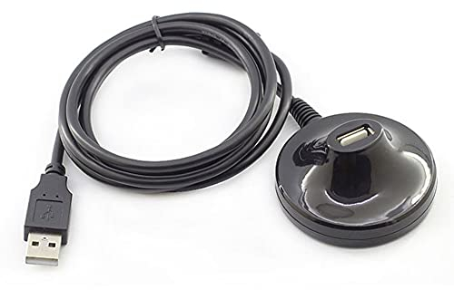 Bolwins E20CS - Cavo di prolunga USB 2.0 con supporto USB maschio a femmina, con nucleo in ferrite e base, lunghezza cavo: 150 cm