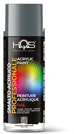 HQS Bomboletta di Vernice Spray Acrilica Colori Ral (Ral 7005 Grigio Topo)