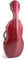 GEWA Celloetui Polycarbonat 4/4 rot mit Rucksackriemen, Seitengriff und Rollen (Rolly)