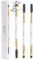 Docolor Augenbrauenpinsel Augenbrauenbürstchen 3 Stück Multifunktion Make Up Pinsel Augenbrauen Bürste wimpernbürstchen,Weiß