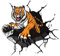 3D Tiger Aufkleber Auto Sticker Frontscheibenaufkleber 2 Paar PVC Wasserdichter Autoaufkleber Lustige Persönlichkeit Car Aufkleber Sticker Dekor Folie Autoaufkleber Tattoo 3D Auto Styling Aufkleber