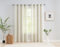 Treatmentex Cortinas Salon Translúcidas, Visillos Salon y Cortinas Dormitorio 2 Piezas 136x260cm, Textura Lino Beige Transparente con Ojales para Habitación​
