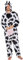 EraSpooky Kuh Kostüm für Erwachsene für Halloween, Karneval, Cosplay, Themenparty, Pyjama mit Kuhdruck