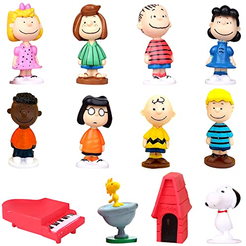 Mini Figuren Set, 12 Stück Cake Topper Dekoration, Geburtstags Party Figuren für Kinder Kuchen Dekoration