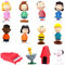 Mini Figuren Set, 12 Stück Cake Topper Figuren Kuchen Dekoration, Geburtstags Party Figuren Set Kuchen Dekoration Geburtstag Geburtstags Party Figuren Set für Kinder Party Dekoration