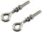 Faspiroty Perno redondo M16 [acero inoxidable 304, paso de 1,5 mm], 2 unidades con tuerca y arandelas, 16 mm de diámetro, 115 mm de longitud, para uso en interiores y exteriores