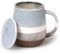 Teetasse mit Deckel und Sieb,Große Teetasse Keramik Teebecher,400 ml Tee Tasse,Teetassen für Einweichen Tee,Teetasse mit Sieb,Teetasse mit Deckel