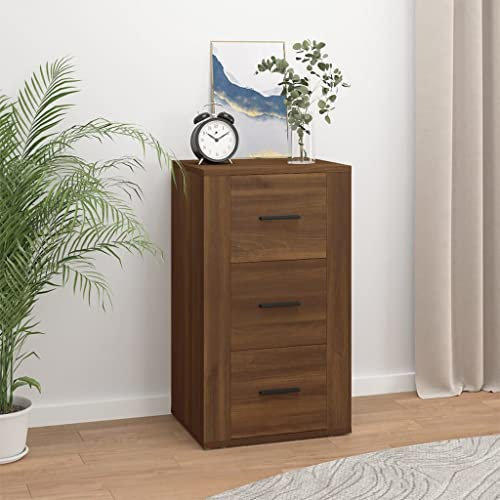 FIRBNUS 40x33x70 cm Aparador Marrón Roble Recibidores De Entrada Aparador Salon Mueble Entrada Recibidor Mueble Cocina Auxiliar Vitrina Oferta Buffet