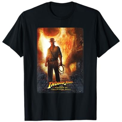 Lucasfilm Indiana Jones Kingdom of the Crystal Skull Poster T-Shirt