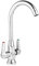 Holdfiturn Kitchen Sink Mixer Tap, 360° Swivel Kitchen Tap Dual Lever Swivel Spout Chrome Sink Taps Mixer with Standard Fittings Chrome Monobloc Kitchen Mixer Tap