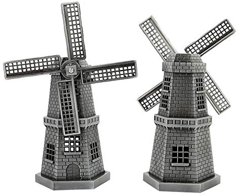 Moulin à Vent Solaire Style Européen Hollande Moulin à Vent Ornements Miniature Arts Artisanat Décor de Bureau