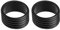 XJKLBYQ Tennisschläger Fix Ringe Gummi -Griffbänder Overgrips Protector für Squash -Schläger Badminton Zubehör Black 2pcs