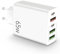 65W Cargador USB C,5 Puertos USB C Carga Rápida, 5 en 1 Bloque de Carga Dual PD+QC,Carga Rapida Multiple para iPhone 15/14/13/12/11/Pro MAX/XS/iPad,MacBook Pro/Air,Samsung Galaxy,Huawei,Google