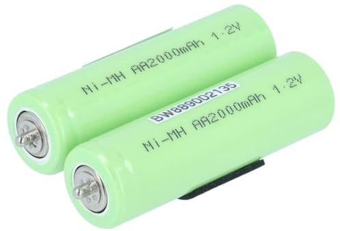 vhbw Akku kompatibel mit Braun Flex XP II 5791 | 5792, 5795, 5691, 5722, 5790, 5796 Rasierer (2000 mAh, 1,2 V, NiMH)