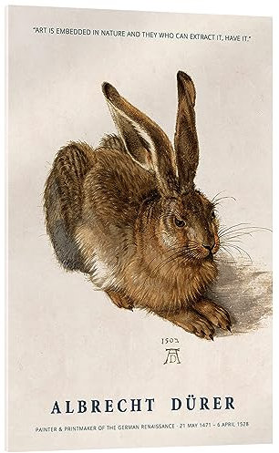 Posterlounge Art is Embedded in Nature Acrylglasbild von Albrecht Dürer 90 x 130 cm Beige Renaissance Wanddeko