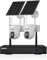 SANSCO 10CH Solar Powered Wireless Security Camera System Outdoor,4MP Solar Security Camera with PIR Detection,Sound&Light Alarm,60 Days Local Storage,Supports ALEXA Devices (2Camera+500GB)