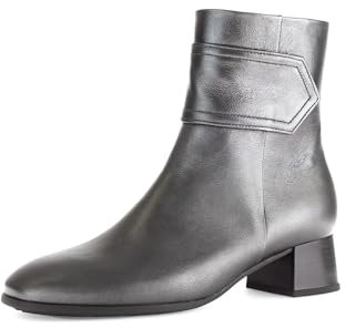 Gabor Damen Klassische Stiefeletten, Frauen Stiefeletten,Booties,halbstiefel,Kurzstiefel,uebergangsschuhe,antiksilber,37 EU / 4 UK