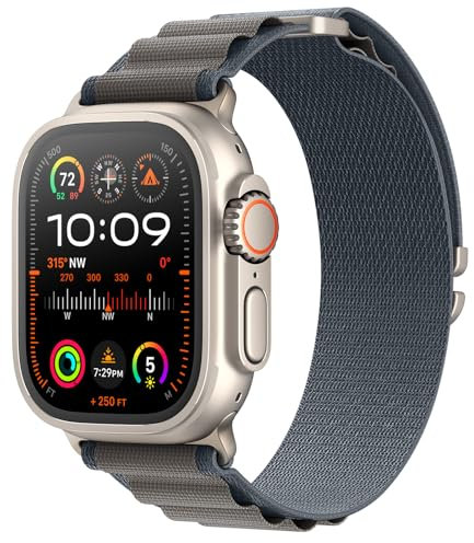 MRAIN-H Patentiert Alpine Loop Kompatibel mit Apple Watch Armband Ultra 2 1 49mm 46mm 45mm 44mm 42mm 41mm 40mm 38mm Damen Herren, Nylon Sport Armbänder für iWatch Series 10 9 8 7 6 5 4 3 SE Ultra 2 1