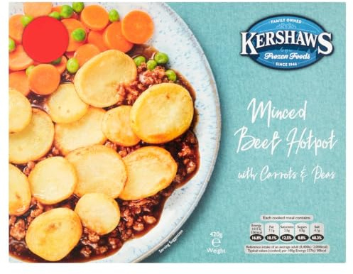 Kershaws Minced Beef Hotpot with Carrots & Peas 420g 420g × 12