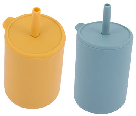 Beatifufu Mini Tasse Pour Bébé Avec Paille Tasse Dentraînement À Paille Tasse À Paille Ouverte Pour Bébé Tasses Dalimentation Pour Bébés