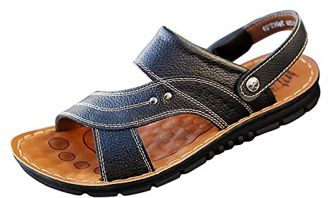 Gras Flip-Flops für Herren, mittlere Pantoffeln, Sandalen für Herren, Ignite Vi Slide Sandale, Schwarz , 39 EU