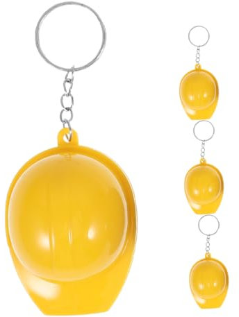 LABRIMP 4stücke Kreative Bauhut-flaschenöffner-schlüsselanhänger-ornament Bau-party-gastgeschenke Hängeornamente Hut-accessoire Bauhut-accessoire