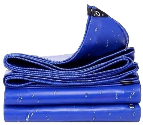 WLRHGl Cover Bâche étanche, 3 x 5 m Forte avec Oeillets pour Meubles de Jardin, Piscine, Voiture, Caravane, résistante aux UV, indéchirable, sur Mesure WLR010, Bleu