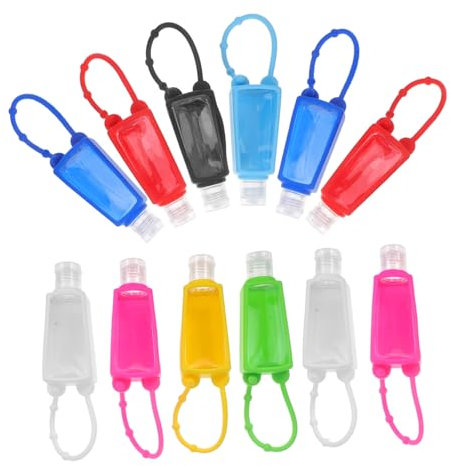 DRESSOOS 20pièces Bouteilles à Main Vides Flacons Portables pour Voyage avec Crochet pour Sac à Dos Et Porte-clés