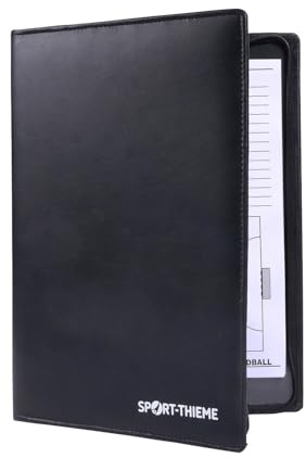 Sport-Thieme Taktikmappe | Magnet Taktiktafel mit Reißverschluss | Zusammenklappbar | Inkl. 24 Magnete, Stift, Schwamm | Trainer-Mappe für Fußball, Volleyball, Handball, Basketball