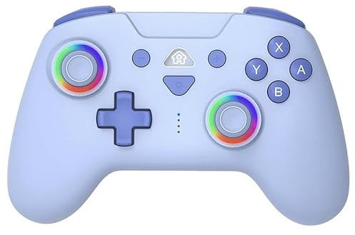 Subsonic – Mando para Nintendo Switch/Switch 2 - Mando Switch inalámbrico bluetooth con LED, vibración y giroscopio - Azul