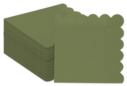 Gcardist Serviettes de cocktail jetables en papier - Vert turquoise - 12 x 12,7 cm - Pour mariage, fête d'anniversaire, dessert